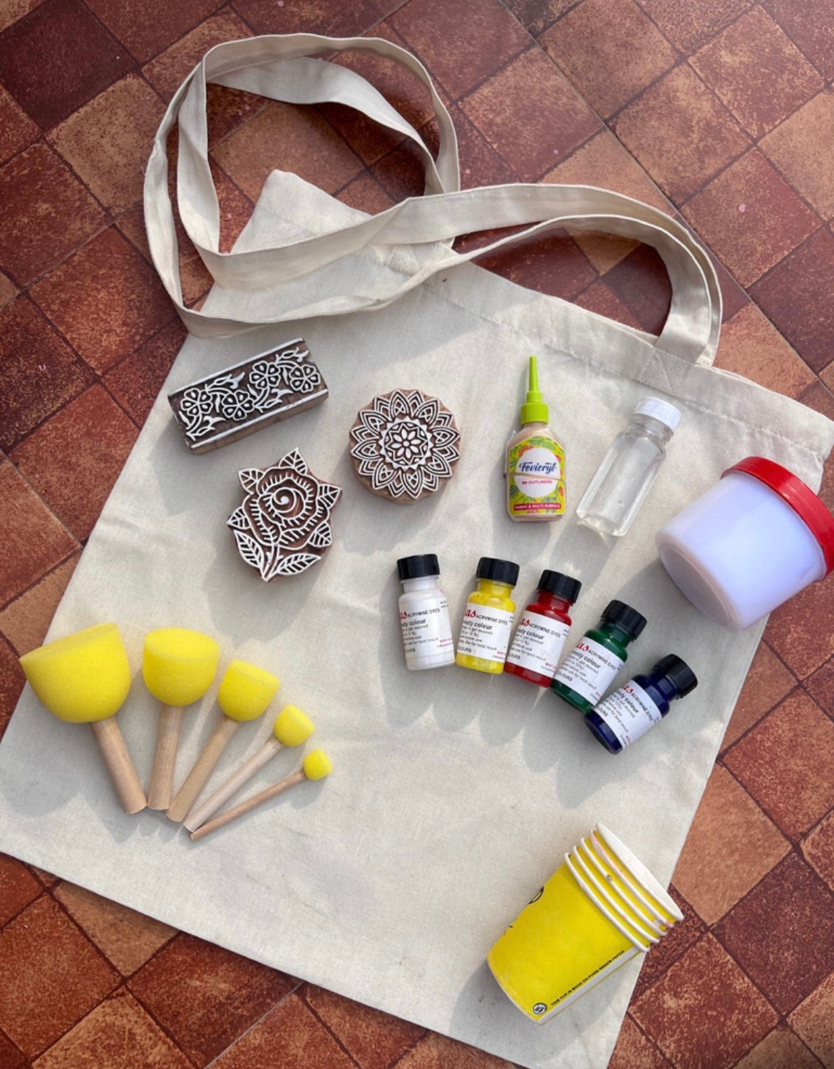 BLock printing kit - Tote bag edition